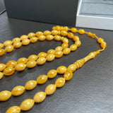 Antiq Pressed Amber Style Misbaha Tasbih 40g | 8x12mm | 66 beads