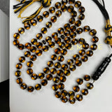 Black Diamond Amber Misbaha 6.5mm 21g and GIFT bracelet