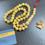 Natural Amber Misbaha Tasbih 45 Prayer Beads 12mm 55.5g