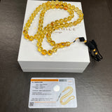 Natural Amber Insects Misbaha Tasbih Prayer Beads 9mm 31.8g 66beads