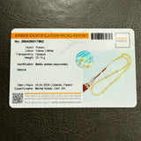 Royal White Amber Misbaha Tasbih 33 Beads 7x15mm 25.7g Lab certificate