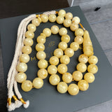 Natural Amber Misbaha Tasbih 45 Prayer Beads 12mm 53.5g