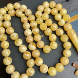 Natural Amber Misbaha Tasbih 66 Prayer Beads 13mm 98g