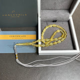 مسبحة صلاة إسلامية بلون العنبر الليموني، 5 × 9.5 مم، 7.2 غرام