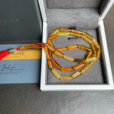 مسبحة إسلامية بلون العنبر العسلي، 5 × 15 مم، 11 غرام