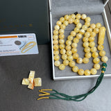 Honey Amber Misbaha 66 Beads 11mm 64.2g LAB certificate