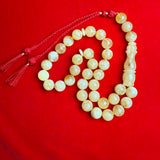 تسبيح العنبر الأنيق 33 خرزة سبحة صلاة 12.7 ملم | 49.3 جرام