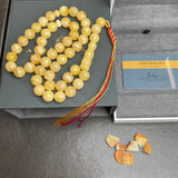 Natural Amber Misbaha Tasbih 45 Prayer Beads 12mm 53.5g