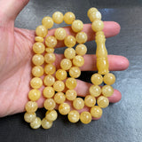 Natural Baltic Amber Misbaha Tasbih Islamic Prayer Beads 11.6mm 45.5g