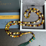 Mackintosh Amber Misbaha Islamic Prayer Beads 5.6mm 12g