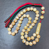 Handmade Amber Misbaha Tasbih Islamic Prayer Beads 10mm 33.3g