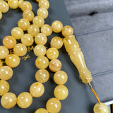 Natural Amber Misbaha Tasbih 66 Prayer Beads 12mm 76.5g