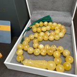 Natural Amber Misbaha Tasbih 45 Prayer Beads 12mm 61.5g