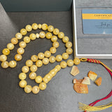 Natural Amber Misbaha Tasbih 45 Prayer Beads 12mm 53.5g