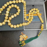 Natural Amber Misbaha Tasbih 66 Prayer Beads 13mm 98g