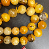 Natural Amber Islamic Tasbih Misbaha Rosary Muslim Gift 24mm 247,9g