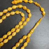 Antiq Pressed Amber Style Misbaha Tasbih 40g | 8x12mm | 66 beads