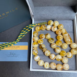 Baltic Natural Amber Misbaha Tasbih Islamic Prayer Beads 15mm 84g