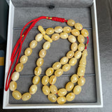 Natural Amber Misbaha Tasbih 45 Prayer Beads 9x11mm 31g