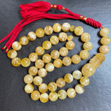 Handmade Amber Misbaha Tasbih Islamic Prayer Beads 12.4mm 64g