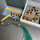 Mackintosh Amber Misbaha Islamic Prayer Beads 6.5mm 14.5g