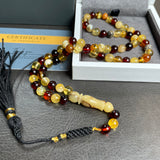 Mackintosh Amber Misbaha Islamic Prayer Beads 6.6mm 14g