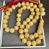 Natural Amber Misbaha Tasbih 45 Prayer Beads 13mm 74g