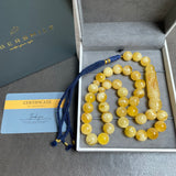 Honey Amber Misbaha Tasbih Islamic Prayer Beads 13mm 57.5g