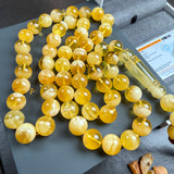 Honey Amber Misbaha 57 Beads 13mm 87.9g LAB certificate