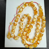 White Pressed Amber Style Misbaha Tasbih | 51.3g | 10×12mm | Islamic Prayer Beads