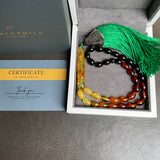 Mackintosh Amber Misbaha Islamic Prayer Beads 6.1 x 8.6mm 11.7g