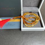 مسبحة إسلامية بلون العنبر العسلي، 5 × 15 مم، 11 غرام