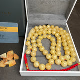 Natural Amber Misbaha Tasbih Prayer Beads 12mm 74g 66beads
