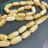 Royal White Amber Misbaha Tasbih 33 Beads 10x19mm 47g