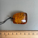 Vintage Natural Amber Pendant Made in EU Baltic Gemstone 12.5g Gift