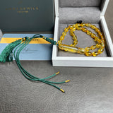 Lemon Amber Misbaha Islamic Prayer Beads 6x9mm 9g