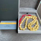 Natural Amber Misbaha Tasbih 45 Prayer Beads 9x11mm 31g