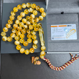 Honey Amber Misbaha 57 Beads 13mm 87.9g LAB certificate