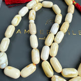 Royal White Amber Misbaha Tasbih 33 Beads 7x15mm 25.7g Lab certificate