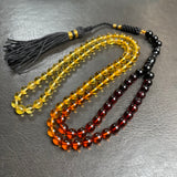 Rainbow Amber Misbaha Islamic Prayer Beads 5.6mm 13g