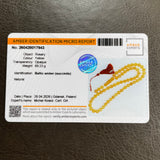 Honey Amber Misbaha 57 Beads 12mm 69.2g LAB certificate