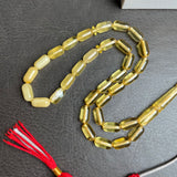Lemon Amber Misbaha Islamic Prayer Beads 5x9.5mm 7.2g