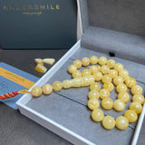 Vintage Natural Amber Misbaha Tasbih Islamic Prayer Beads 12mm 41.8g