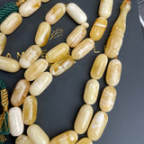 Royal White Amber Misbaha Tasbih 33 Beads 10x19mm 47g