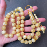 Handmade Tamlika Amber Misbaha Tasbih Prayer Beads 12.9mm 61.2g