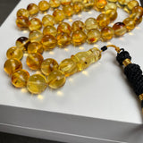 Natural Amber Insects Misbaha Tasbih Prayer Beads 10.6mm 34.62g 45beads
