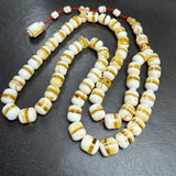 White Pressed Amber Style Misbaha Tasbih | 50.6g | 10×12mm | Islamic Prayer Beads