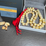 Oreo Amber Misbaha Tasbih Prayer Beads 13.2mm 74.5g