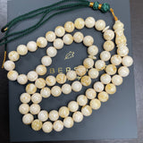 Handmade White Amber Misbaha | 10.7mm | 47g | 66 beads