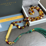 Mackintosh Amber Misbaha Islamic Prayer Beads 6.5mm 14.5g
